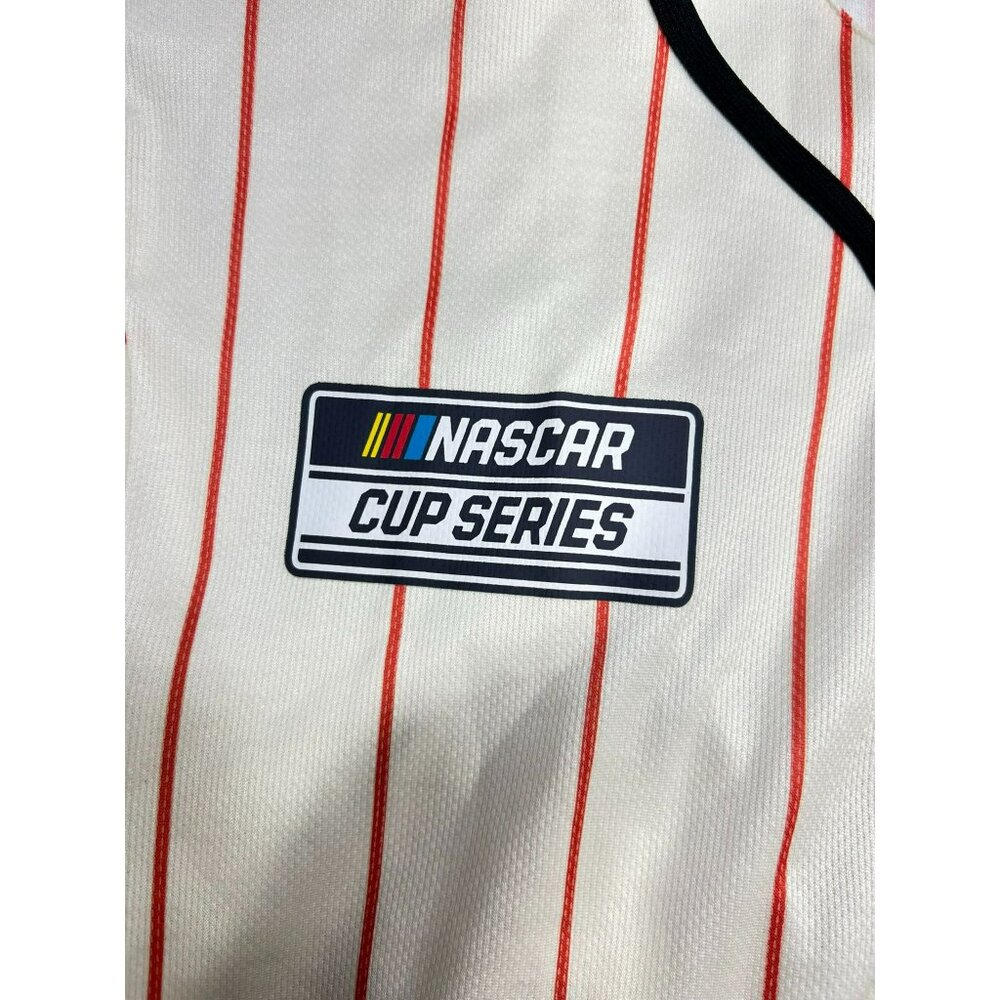 NASCAR Cup Series Championship Racing Striped Button-Down Jersey Shirt L/G - Picture 3 of 6